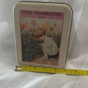 Good Housekeeping Vintage Illustration Metal Tin - Floral Child Design 1993